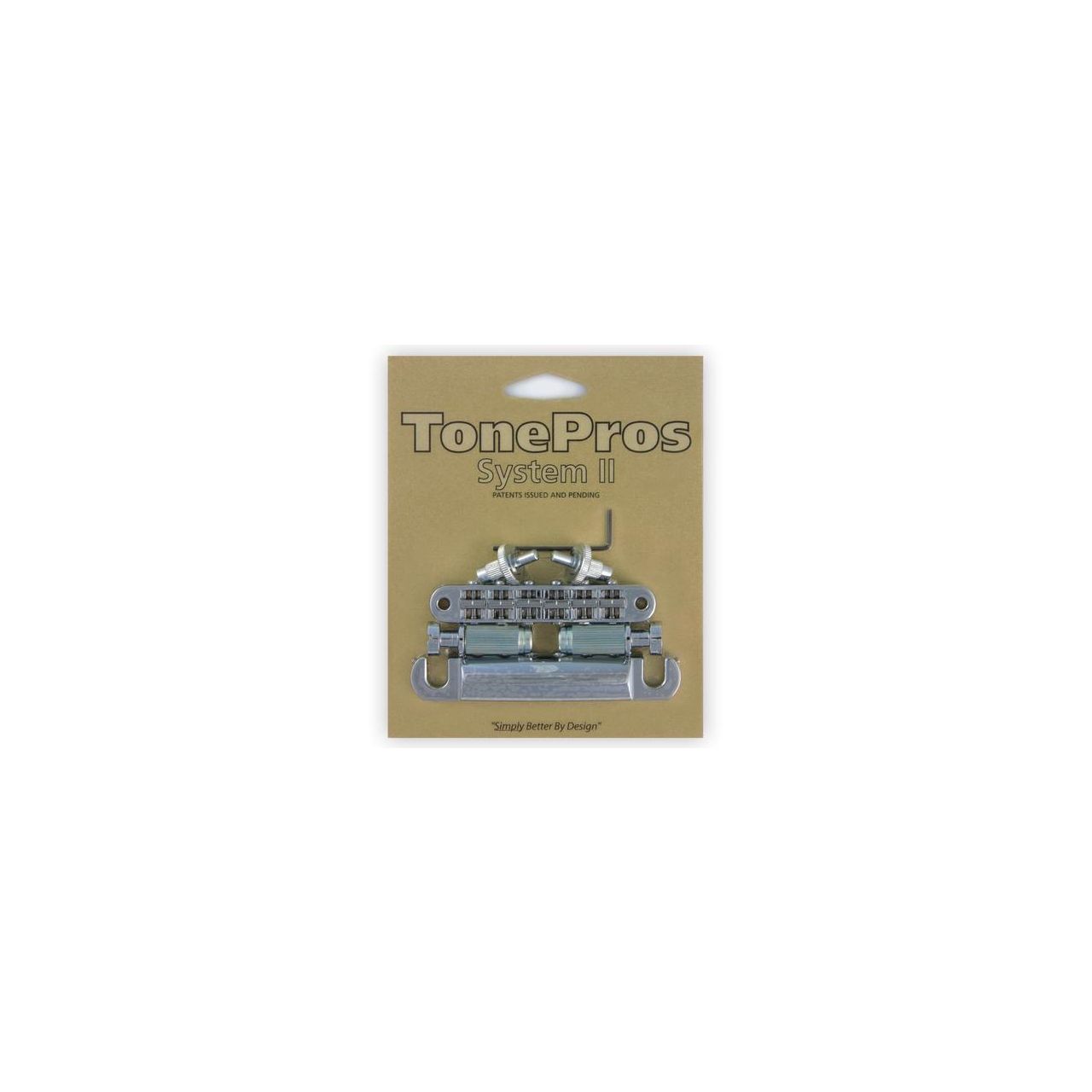 LPM04 - Bridge and Tailpiece Set - Chrome 