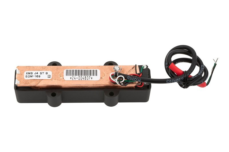 J-Style Bass Pickup Noise-Cancelling Stacked Coil 4-String Bridge