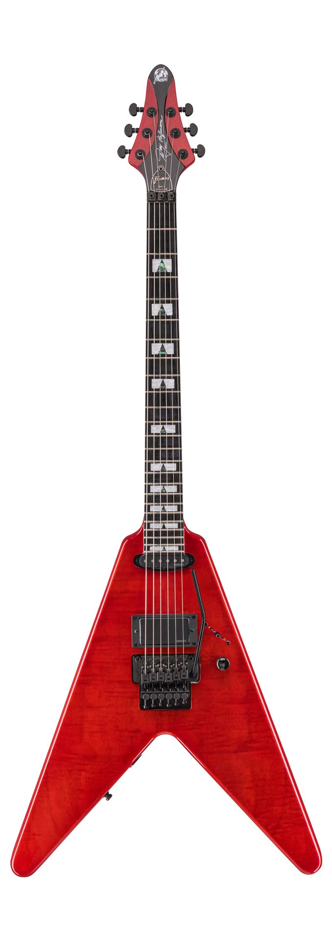 Artist Line Breaker WH-1 - Majesty Red Blackburst Transparent High Polish E-Gitarre