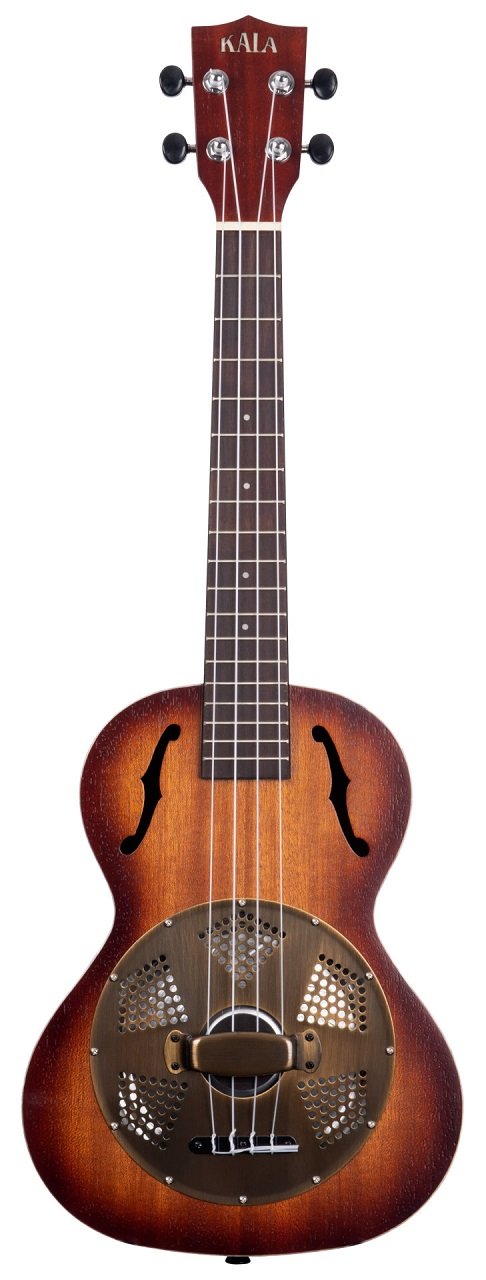 KA-RES-BRS Resonator Brass Tenor Ukulele with Bag